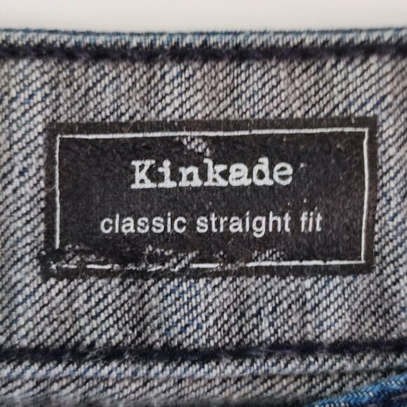 Volcom Kinkade jeans men's size 32 rinsed indigo classic straight fit stretch - Picture 8 of 16